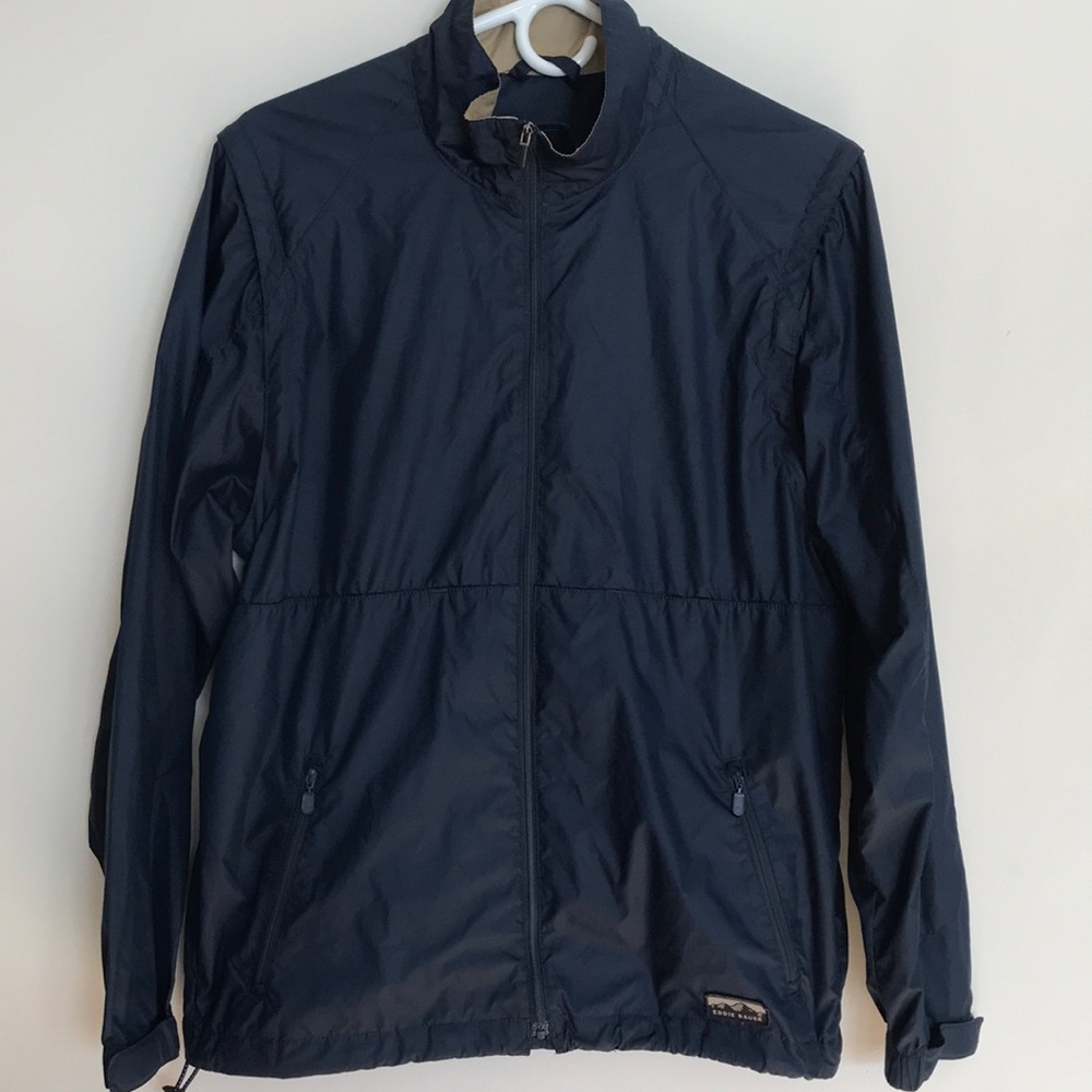 Eddie Bauer men packable wind breaker Jacket.